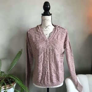 Dusty Pink Boho Sweater